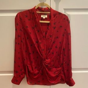 L’agence blouse with twist front, size XS